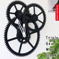TRIPLE GEAR WALL CLOCK