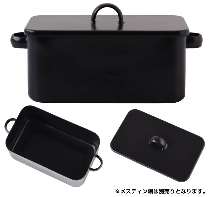アウトドア・スポーツ/大阪琺瑯 琺瑯メスティン黒 深型