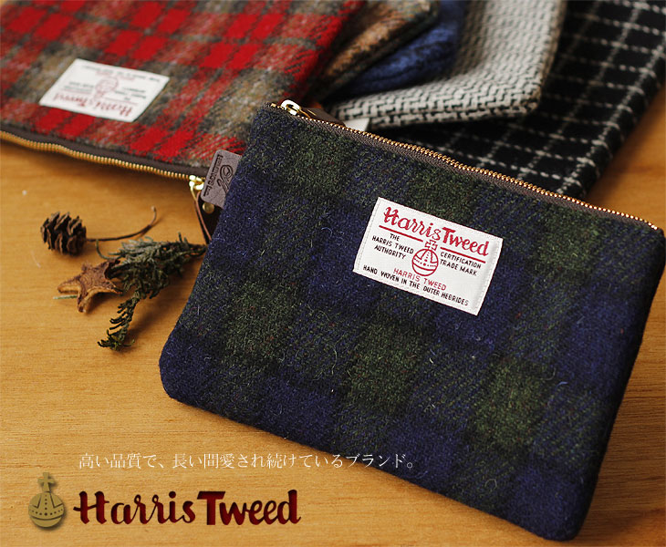 バッグ Harristweed ハリスツイード Hoard フラットポーチ