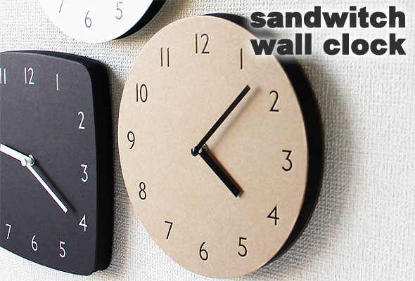 掛時計/サンドウィッチ ウォールクロック